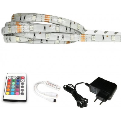 ECOLIGHT LED pásek - RGB SMD 5050 - 2,5m - 30LED/m - 18W - IP65 - SADA