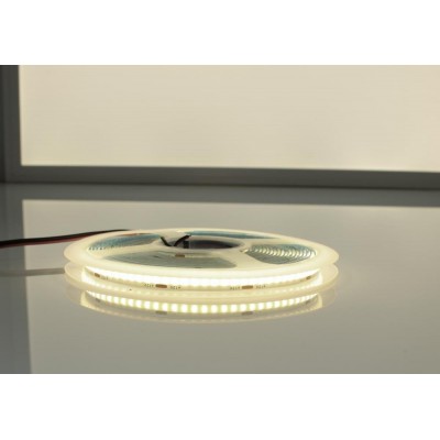 BERGE LED pásek - COB - 60W - 12W/m - IP44 - 12V - 5m -  neutrální bílá