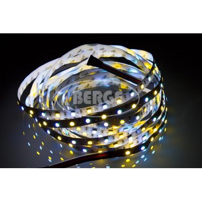 BERGE LED pásek - RGB+WW - SMD 5050 - 2,5m - 60LED/m - 14,4W/m - 1400L - IP20 - SADA