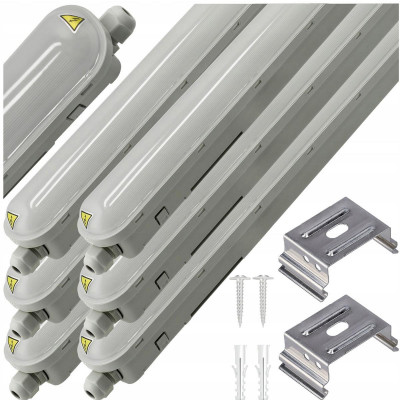 6x hermetická LED lampa PILA 120cm 36W 4000lm 4000K LEDINAIRE IP65