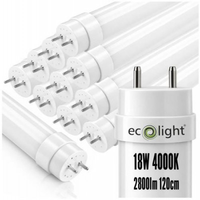 SADA 10x LED trubice 120cm 18W 2880lm 4000K