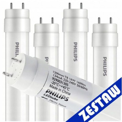 SADA 4x LED trubice 120cm 18W 4000K 1800lm G13 Philips Neutral