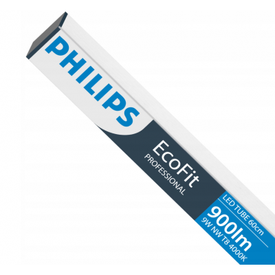 SADA 8x Philips LED trubice 60cm 9W 900lm 4000K 20 000h T8 EcoFit