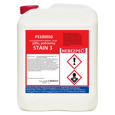 STAIN 3 - odstránenie enzýmov, biologických zvyškov, škrobov, lipidov, 5 kg