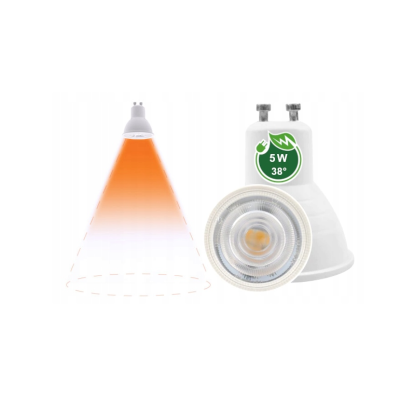 BERGE Led žárovka - GU10 - 5W - 38 stupňů - neutrální bílá