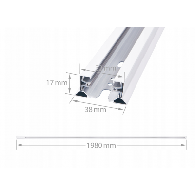 BERGE Kolejnice 2m pro bodové reflektory GU10 - bílá
