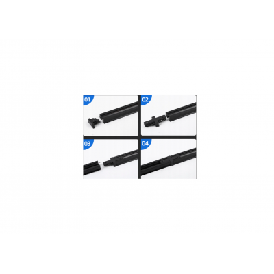 BERGE Kolejnice 2m pro bodové reflektory GU10 - bílá