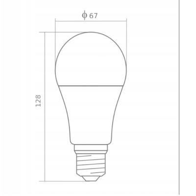 BERGE LED žárovka - E27 - A80 - 20W - 1800Lm - neutrální bílá