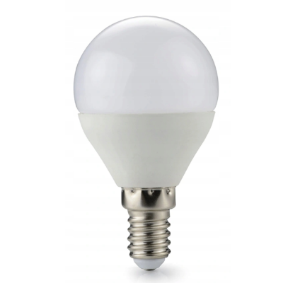 ecoPLANET 5x LED žárovka E14 - G45 - 8W - 700lm - neutrální bílá