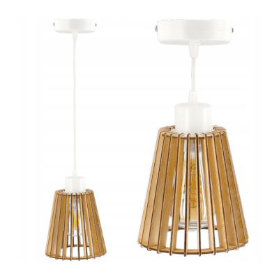 BERGE LED stropní svítidlo LUCA04 - 1xE27 - WHITE WOOD