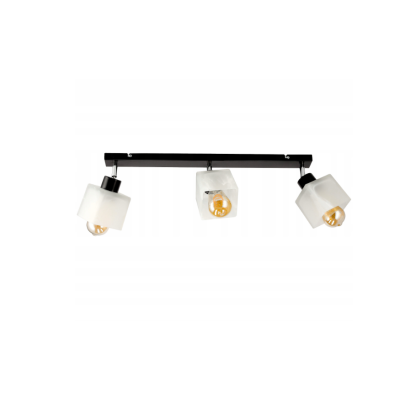 BERGE LED závěsná lampa Beam - 3xE27 - CUBE WHITE