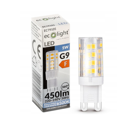 ECO LIGHT LED žárovka - G9 - 5W - studená bílá