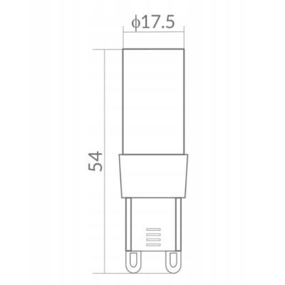 ECO LIGHT LED žárovka - G9 - 5W - studená bílá