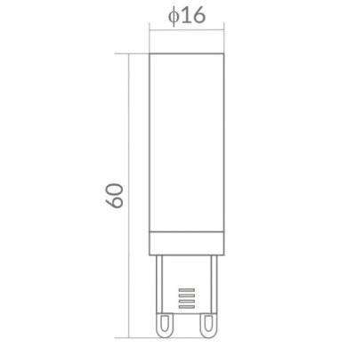 ECO LIGHT LED žárovka - G9 - 7W - studená bílá