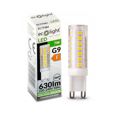 ECO LIGHT LED žárovka - G9 - 7W - teplá bílá