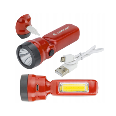 CHINEX LED dobíjecí svítilna USB + kabel 2v1