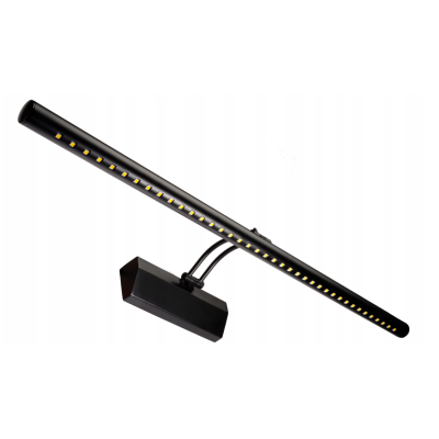 BERGE Nástěnné svítidlo LED do koupelny - 55 cm - 7W černé