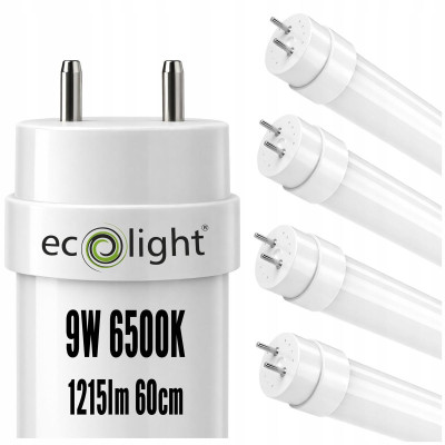 4x LED trubice T8 60cm 9W 1215lm studená barva 6500k