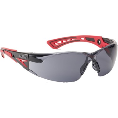 OKULARY OCHRONNE BOLLE RUSH (PRZYCIEMNIANE) BLACK/RED