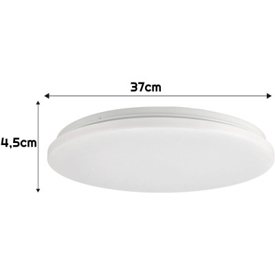 ECOLIGHT LED stropní svítidlo - 24W - IP44 - neutrální bílá