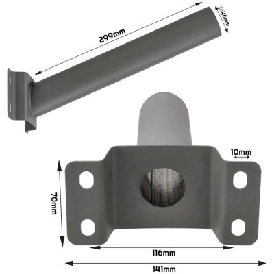 ECOLIGHT Držák solární pouliční lampy