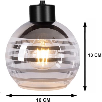 BERGE Stropní svítidlo LED LOFT 3xE27 GLASS BALL