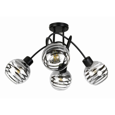 BERGE Stropní svítidlo LED LOFT 4xE27 GLASS BALL