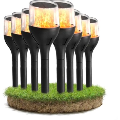 ECOLIGHT 8x LED FIRE solární svítidlo - 65 cm