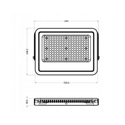 ECOLIGHT LED reflektor PREMIUM LINE - 150W - IP65 - studená bílá