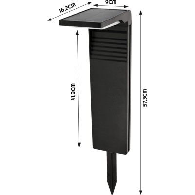 ECOLIGHT Solární zahradní lampa 57cm IP64