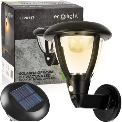 ECOLIGHT 2x LED solární nástěnné svítidlo IP44
