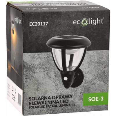 ECOLIGHT 2x LED solární nástěnné svítidlo IP44