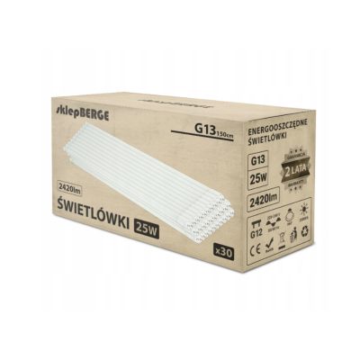 BERGE LED trubice J2 - T8 - 150cm - 24W - neutrální bílá