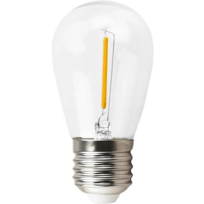 BERGE LED žárovka filament - E27 - 1W - teplá bílá