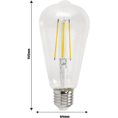 BERGE LED žárovka E27 ST64 12W neutrální bílá