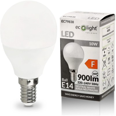 BERGE LED žárovka G45 - E14 - 10W - studená bílá