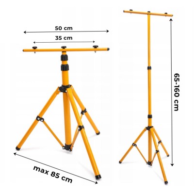 BERGE Sada stativ + 2x 100W halogen + 5m kabel - studená bílá