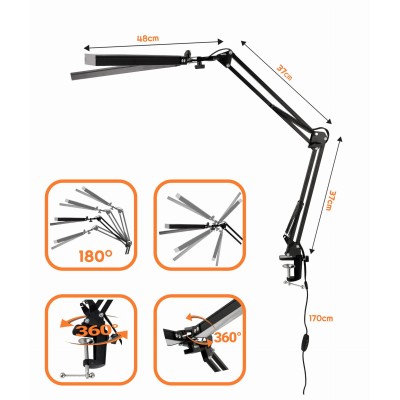 BERGE Stolní lampa LED 8W - DUBLIN