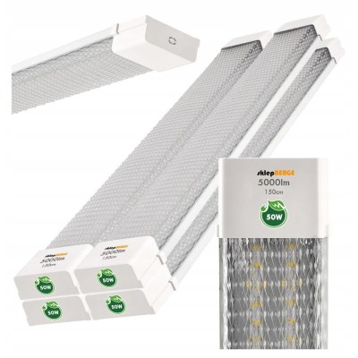 BERGE 4x LED panel SATURN 150 cm - 50W - studená bílá