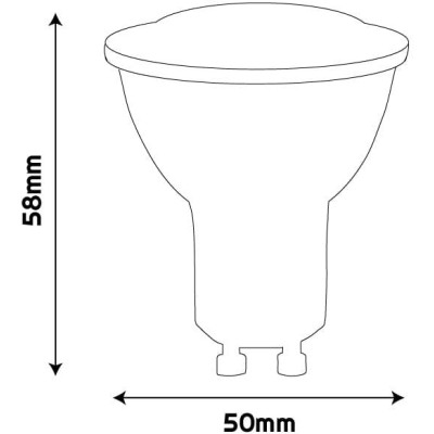 BERGE LED žárovka GU10 5W s pohybovým a soumrakovým senzorem