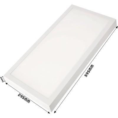 ECOLIGHT Přisazený LED panel 24W bílý 60x30cm