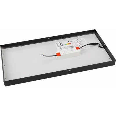 ECOLIGHT Přisazený LED panel 24W černý 60x30cm