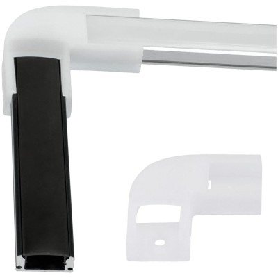 BERGE Rohový konektor bílý pro rohový profil LED