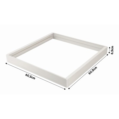 BERGE Přisazený rámeček pro LED panely 60x60, plastový, 65mm