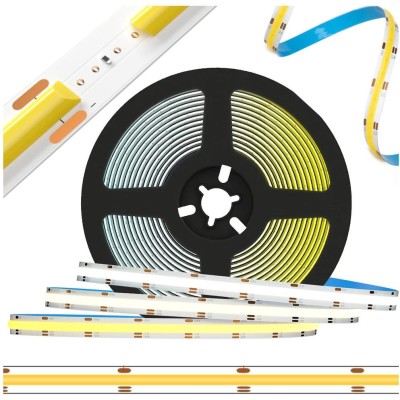 BERGE LED pásek COB 5m + ovladač TUYA + zdroj - studená bílá