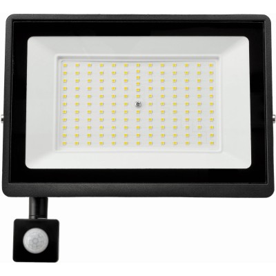 BERGE LED reflektor 100W - PIR senzor pohybu - studená bílá