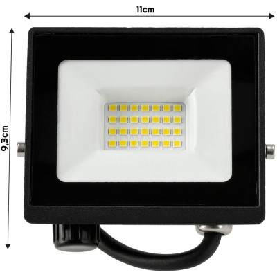 BERGE LED reflektor 20W - 2v1 - PIR - studená bílá