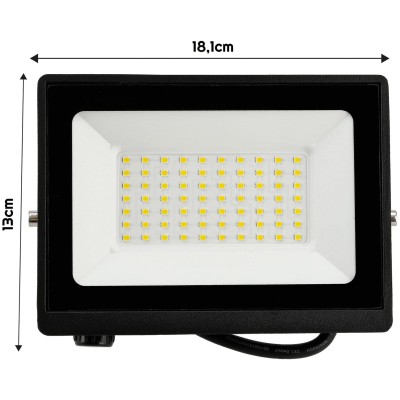 BERGE LED reflektor 50W - 2v1 - studená bílá