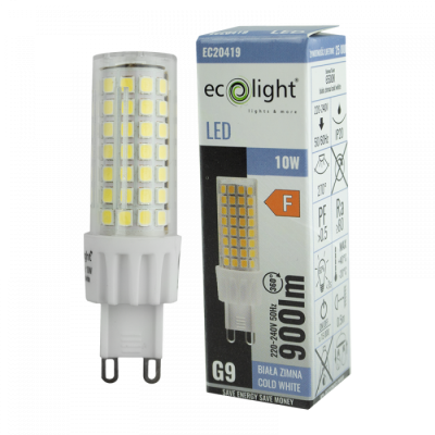 ECO LIGHT LED žárovka G9 - 10W - studená bílá