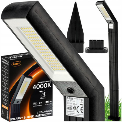 ECOLIGHT Solární LED zahradní lampa, 2 v 1, silná + nastavitelná
